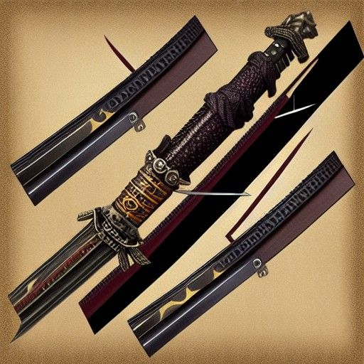 Steampunk Katana Sword: Retro-Futuristic Weapon