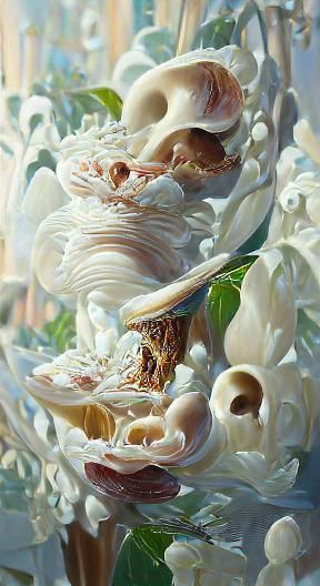 Fantasy Ivory: Oil Painting in Hyperdetailed Style
