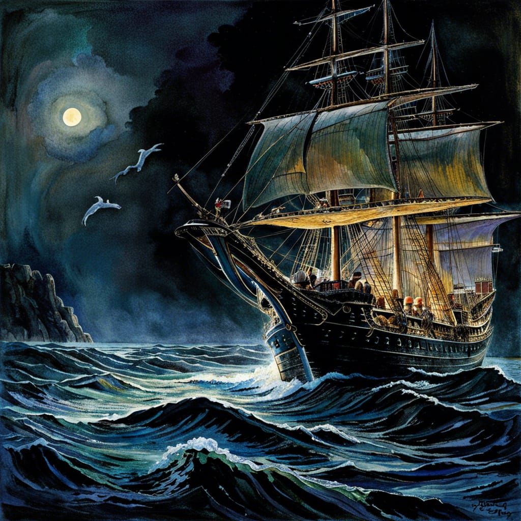 The Dawn Treader Escapes the Darkness