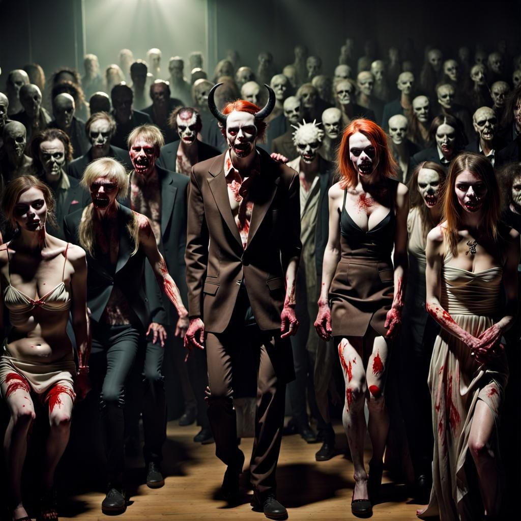 Zombie Fashion Parade in Hellish Style