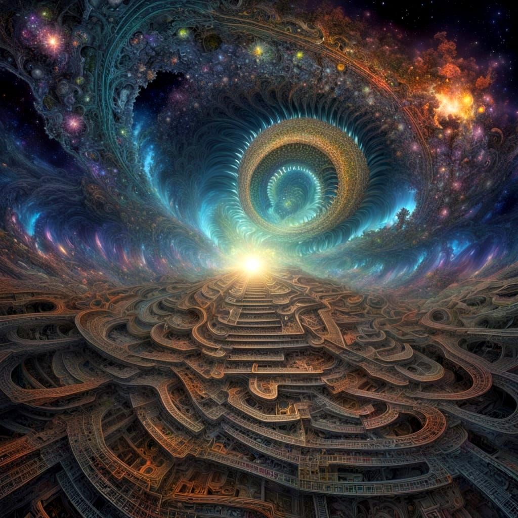 Eerie Alien Artifact on Cosmic Fractal Path