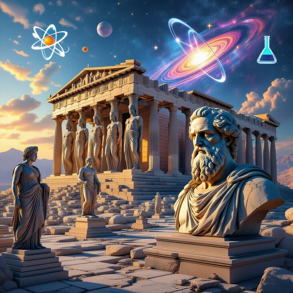 Ancient Greek Temple Meets Cosmic Future: Philosophy & Scien...