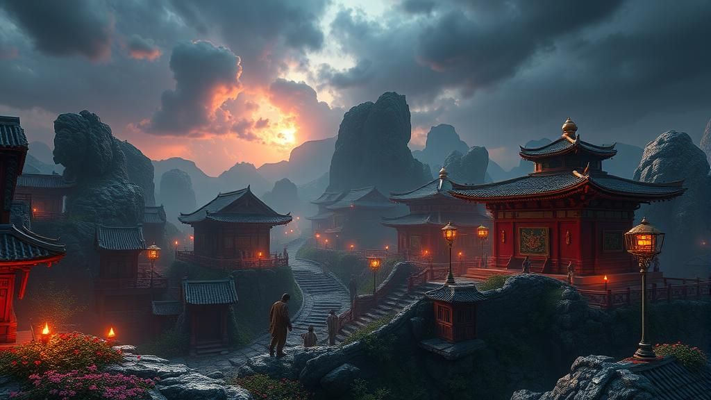 Dynamic Fractal in 3D Game Cinematic Style