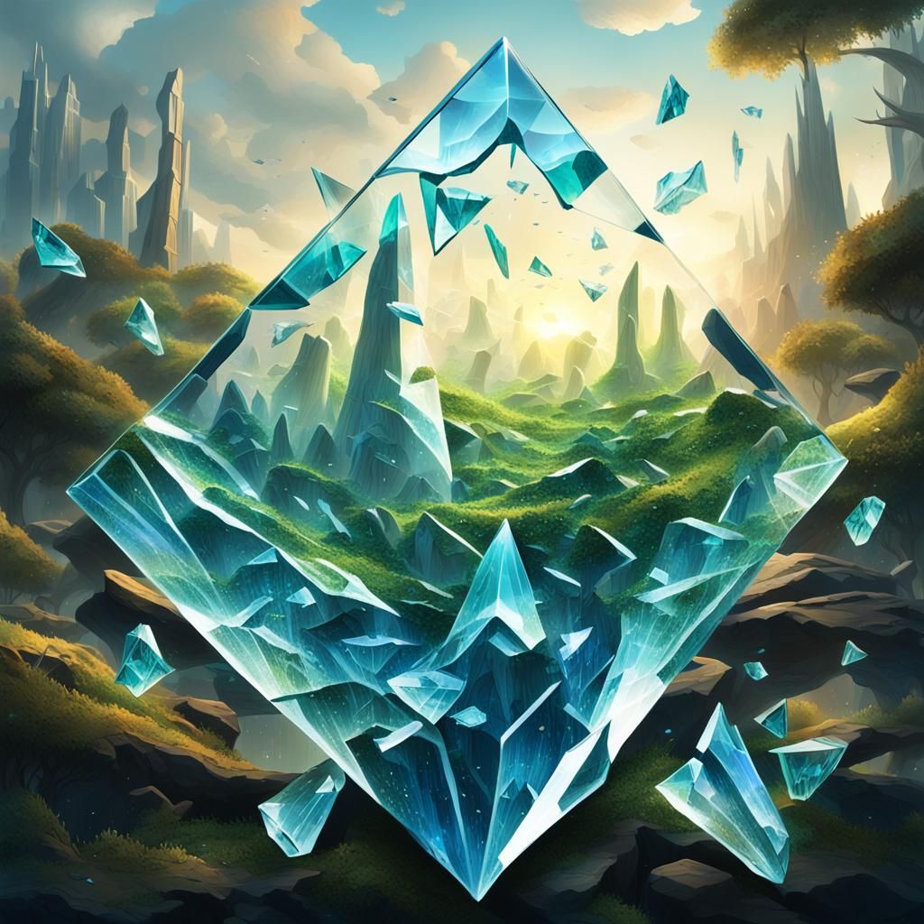 Shattered Glass Reveals Fantastical Worlds