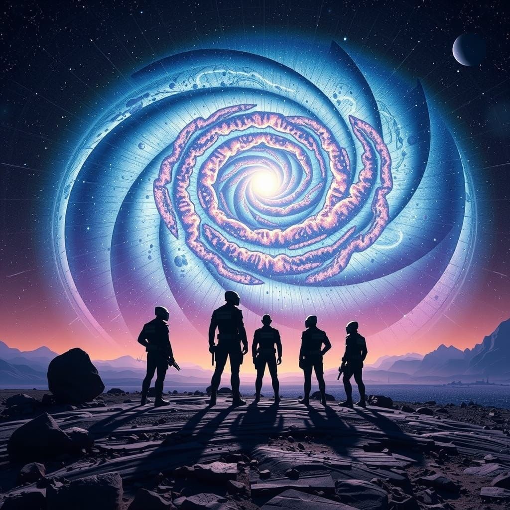 MIB Agents Marvel at Swirling Galaxy in Stark Graphic Novel ...