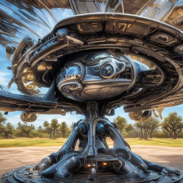 Alien Artifact Examined in Secret Hangar