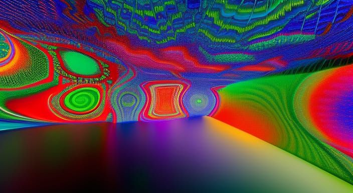 Psychedelic Surrealism: A Hyperrealistic Digital Masterpiece
