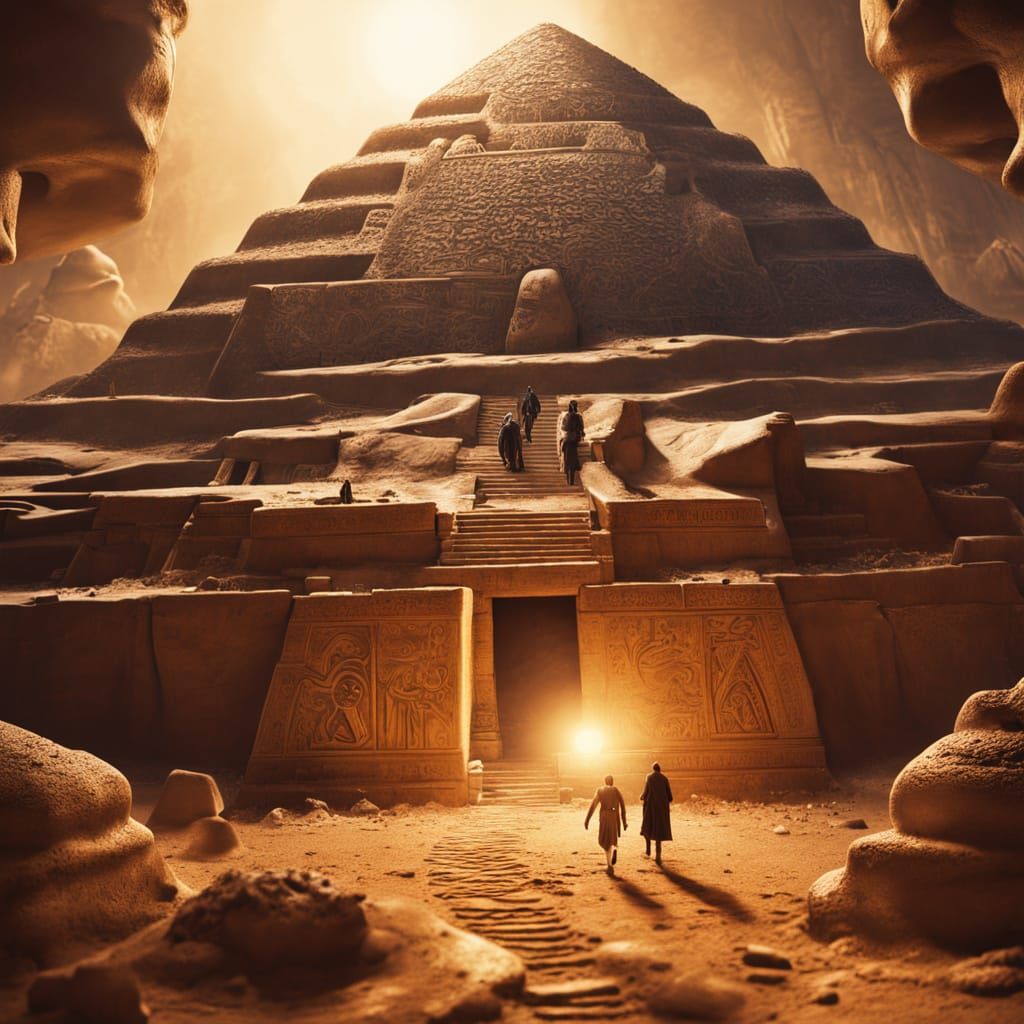 Archaeologists Uncover Ancient Pyramid in Ethereal Glow