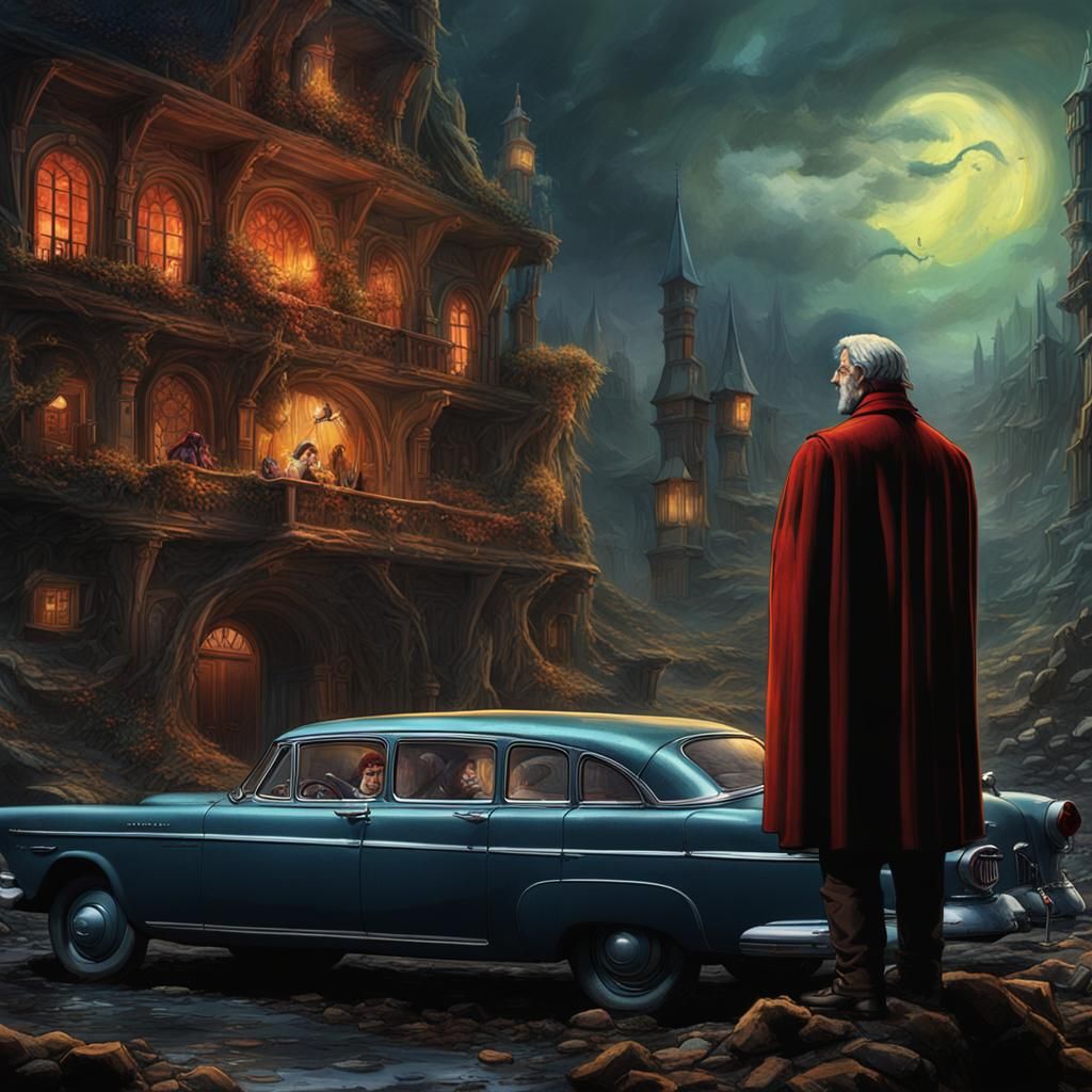 Fantasy Character Revelation in Detailed Digital Painting