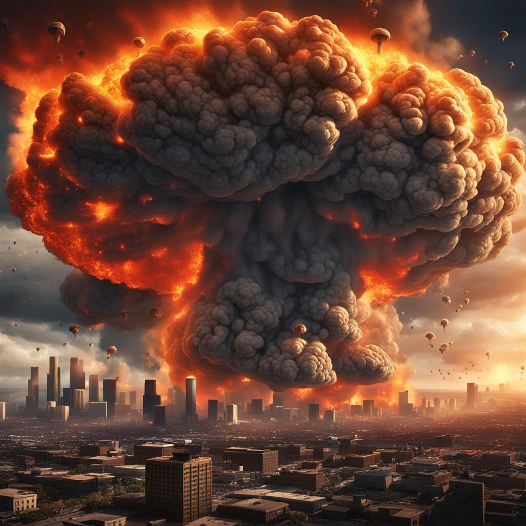 Los Angeles Destroyed by Nuclear Explosion