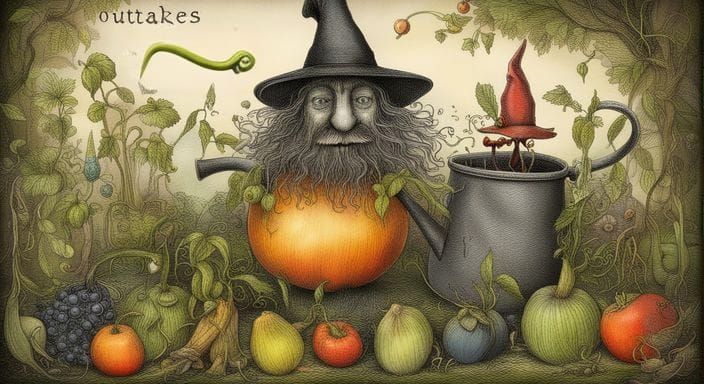 Magical Witch's Garden with Celtic Knot-work