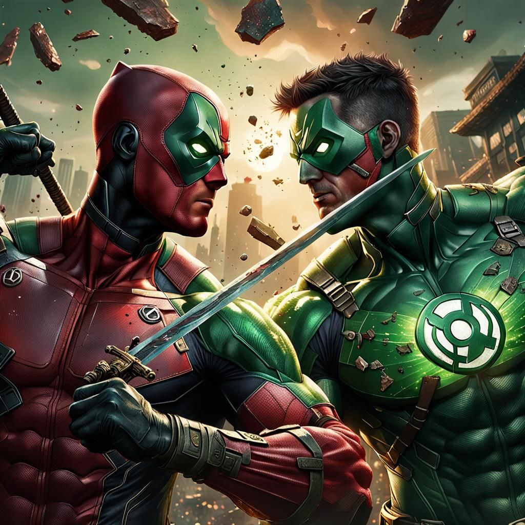 Deadpool vs green lantern