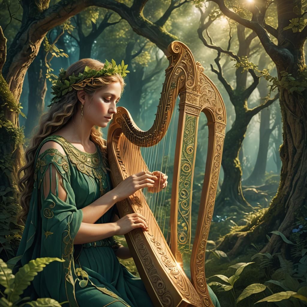 harp made in ancient Greece 4th century BC