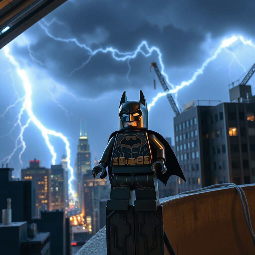 Thunderstorm with Lego Batman