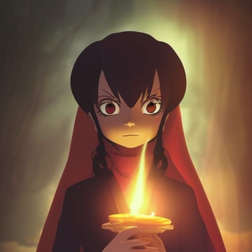 Lily Singh as Dracula in Studio Ghibli Anime Style