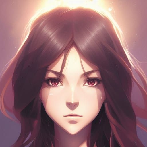 Anime Goddess Portrait by Greg Rutkowski