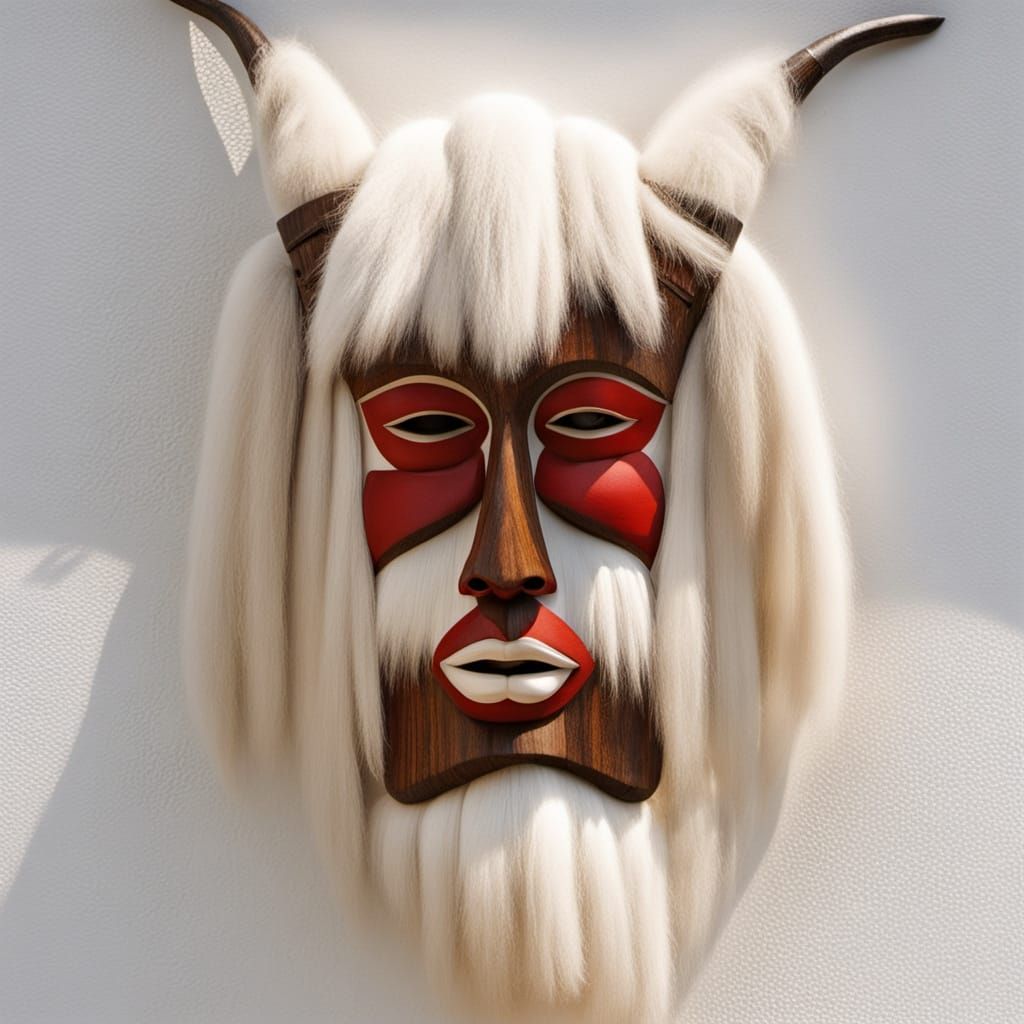 Romanian traditional folk mask