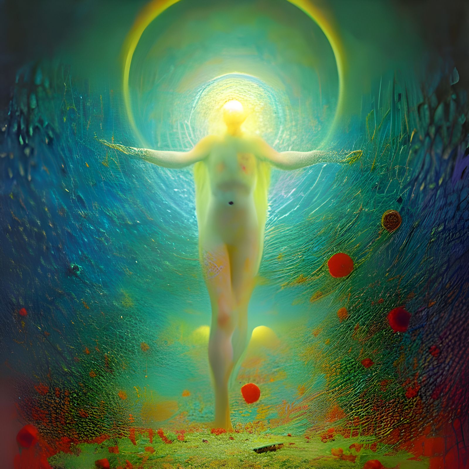 Cosmic Matrix: A Kinetic Pointillist Universe