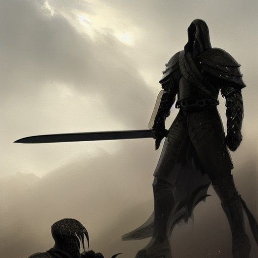 Knight vs Monster: Epic Battle Scene