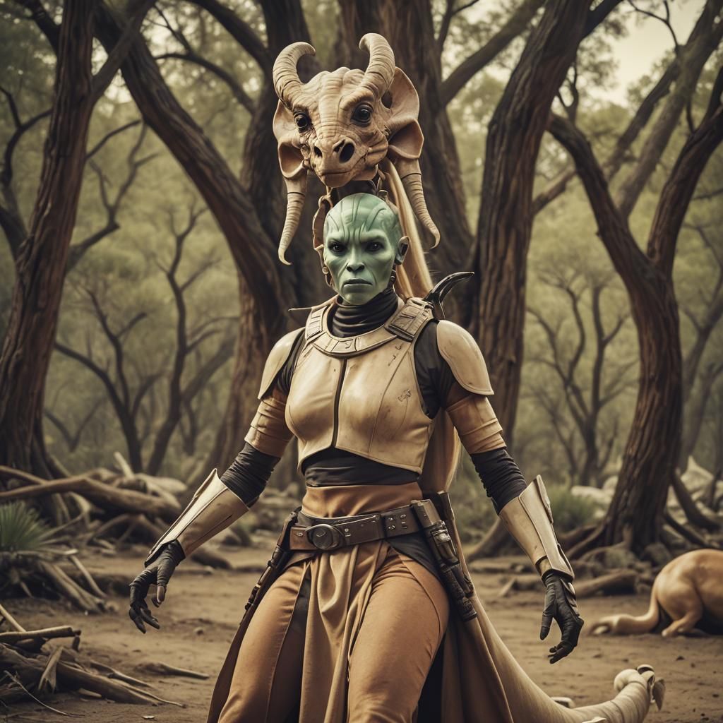 Palomino Horse Twi'lek Hybrid Cinematic Mashup
