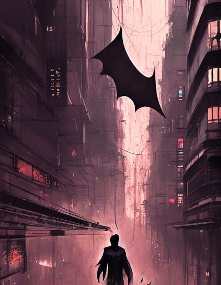 Adam West Batman Hyperdetailed Matte Painting