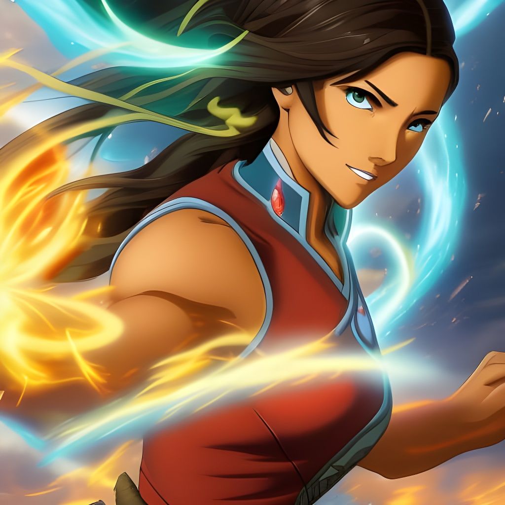 Avatar Korra: Elemental Anime Fantasy Art