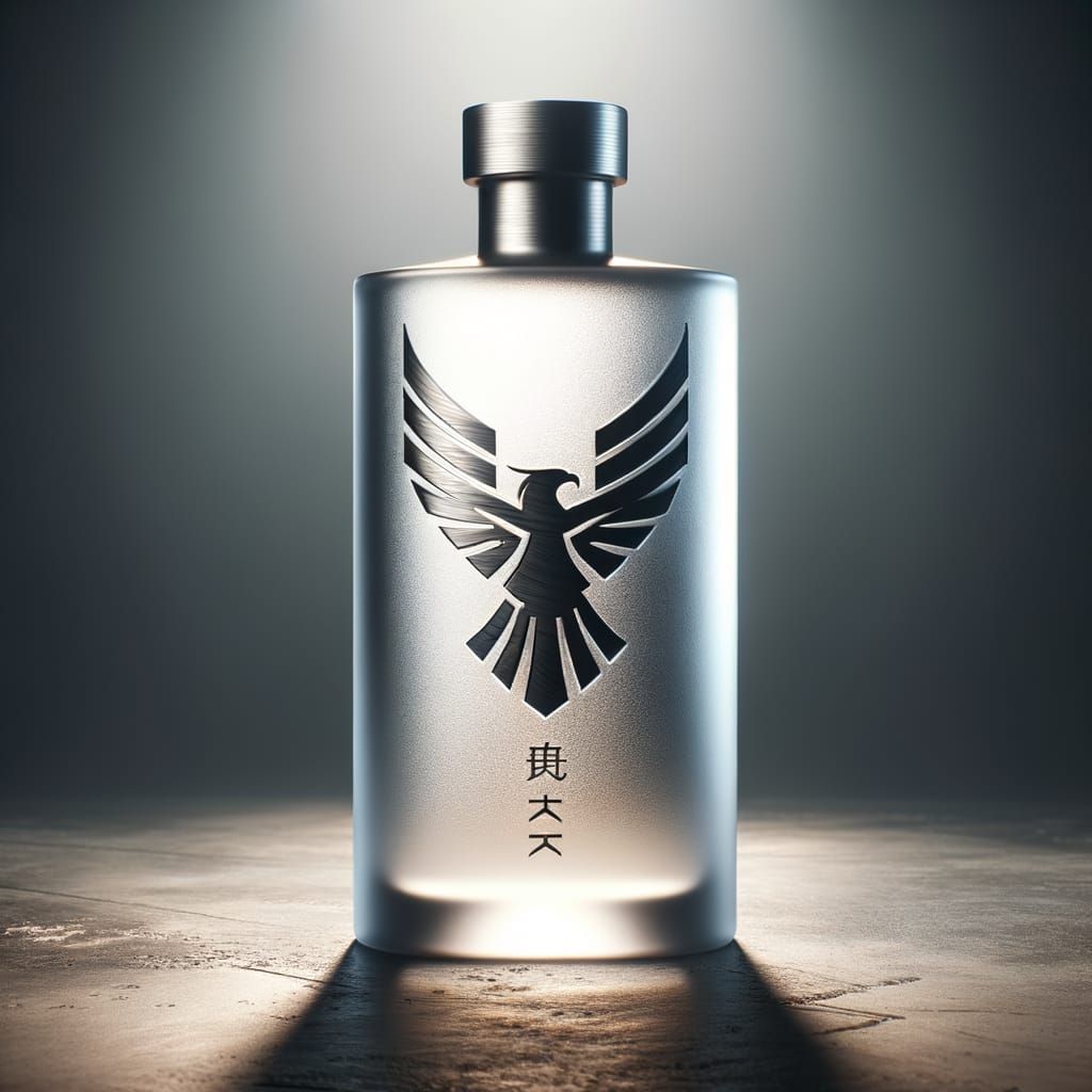 Premium SOKO Vodka Bottle with Embossed Hawk Design