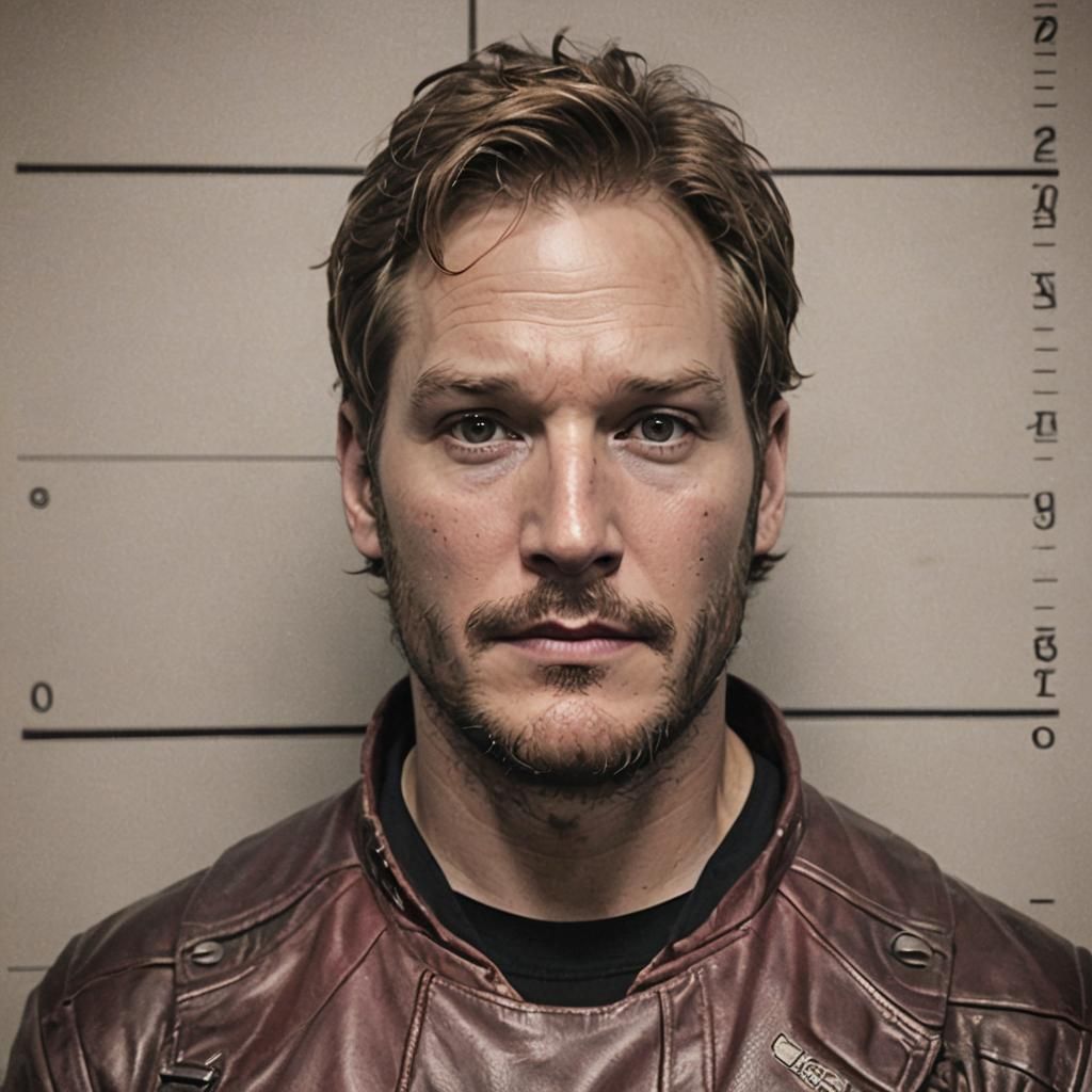Starlord mug shot