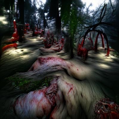 Eerie Forest of Nightmares