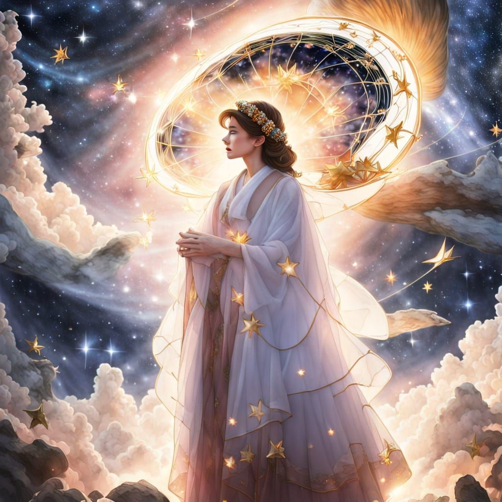 Cosmic Grace: Universe Witnessing a Moment