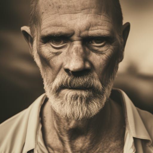 Father Time Portrait in Natural Ambient Light
