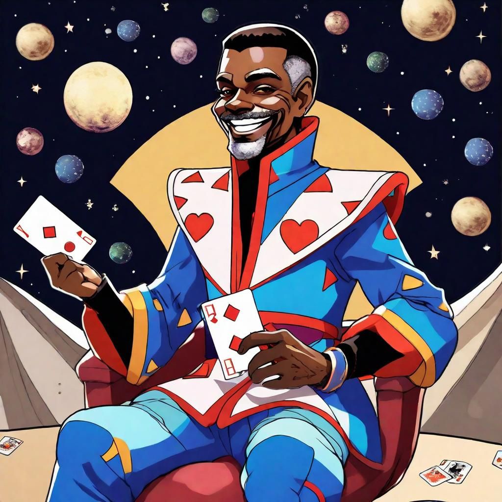 Anime Portrait of Jester Relaxing on the Moon