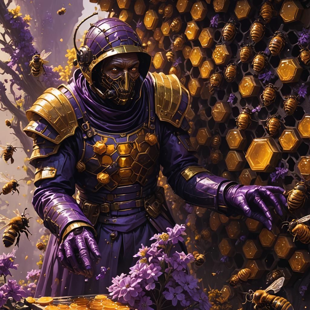 Candyman and the Honey Hive: Dark Fantasy Art