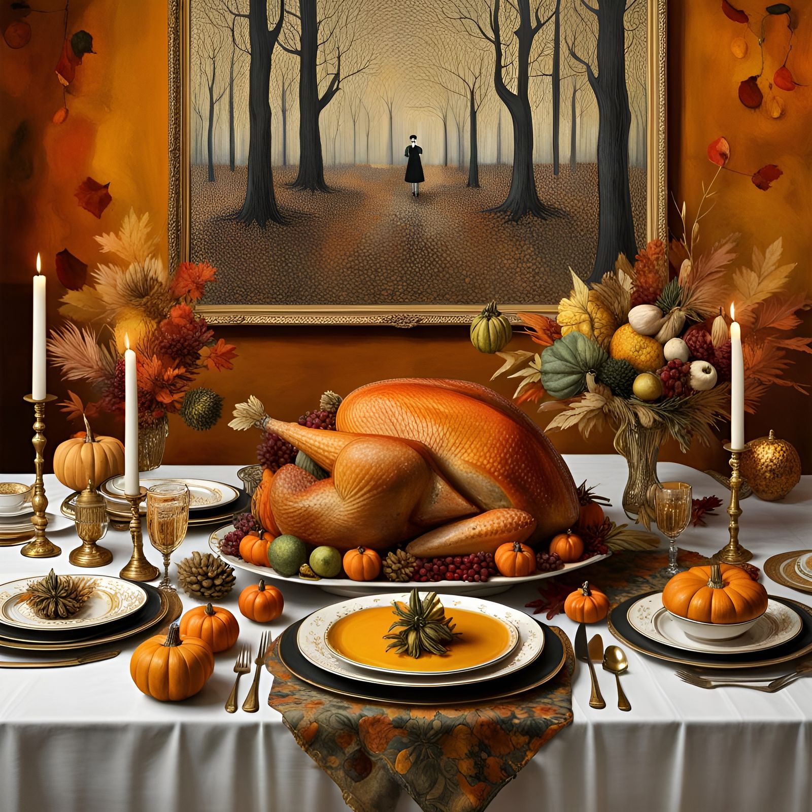 Surreal Thanksgiving (Remedios Varo & Victor Brauner)