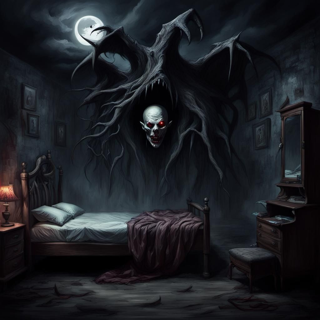 Eerie AI-Generated Nightmare Dreamscape