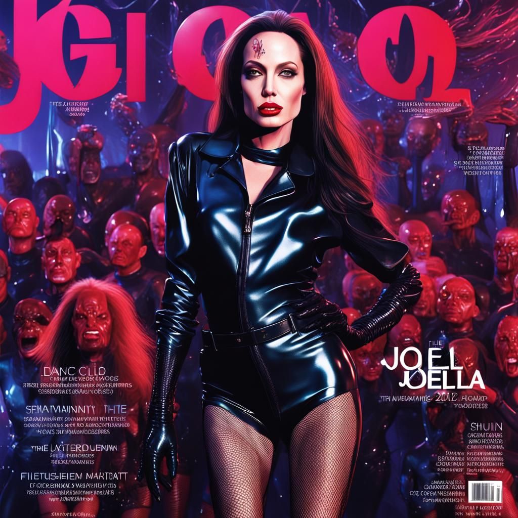 Magazine Cover Featuring Woman Dancing in Club, Fantasy Art