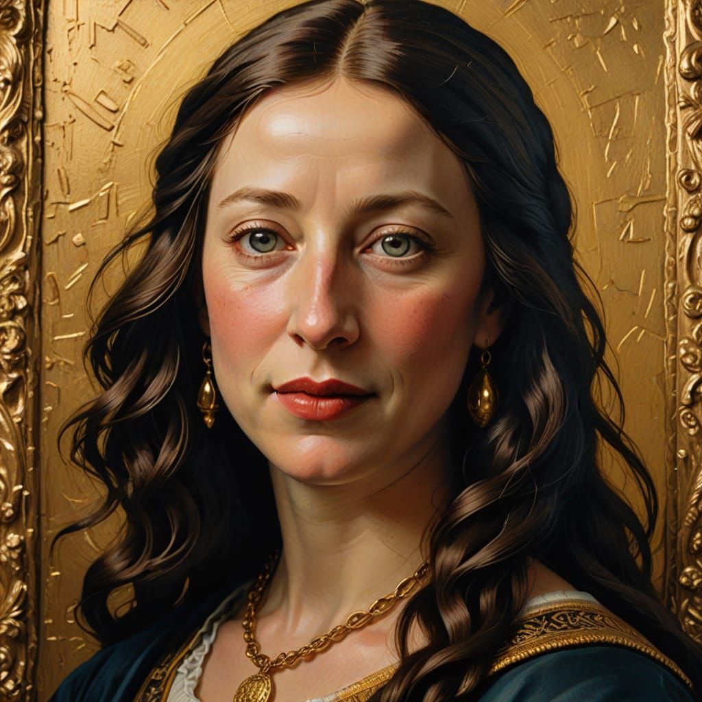 Baroque Portrait of a Woman with a Mysterious Smile