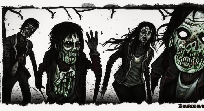 Macabre Zombie Apocalypse Cityscape