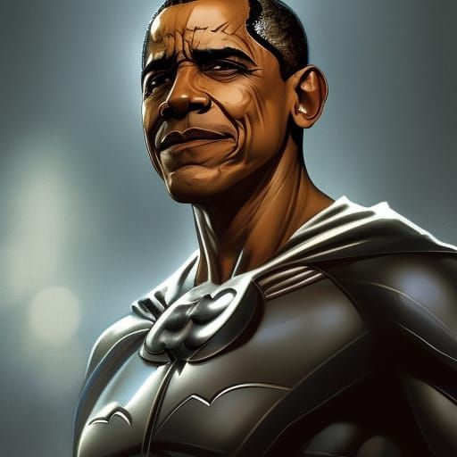 Obama as Batman: Dark Knight Portrait