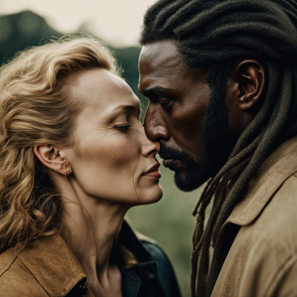 Tender Moment in Warm Golden Light