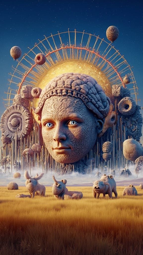 Surreal 3D Digital Art with Saturday Vibes