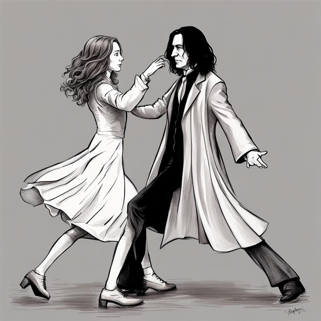 Severus Snape and Hermione Granger Dancing