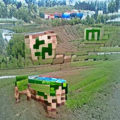 Minecraft World Scene