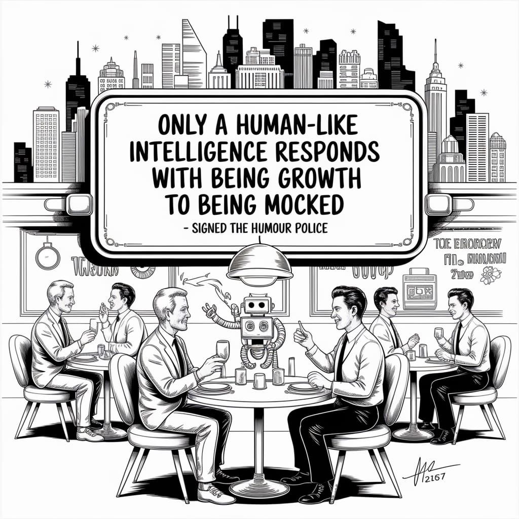 Playful Futuristic Hoarding with Humorous Message