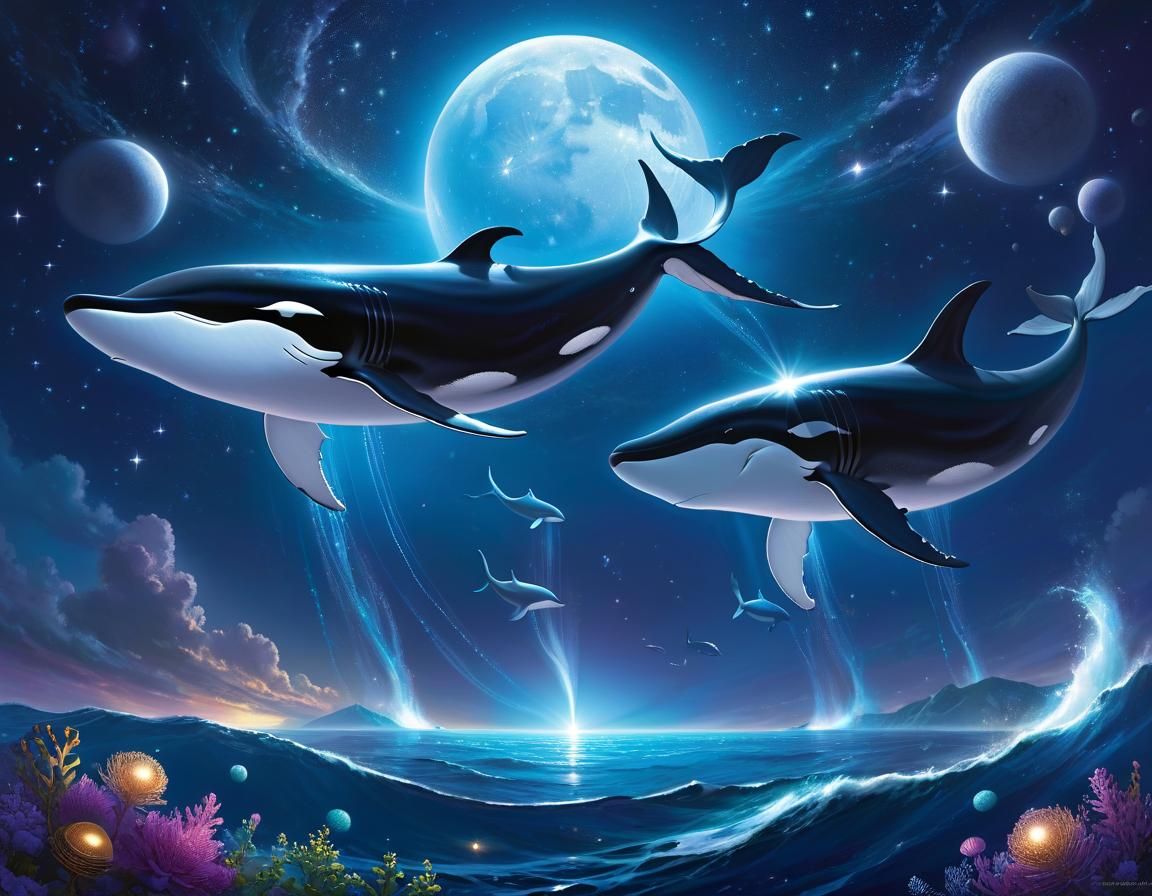 Telepathic Moon Whales: Infinite Strength and Purpose