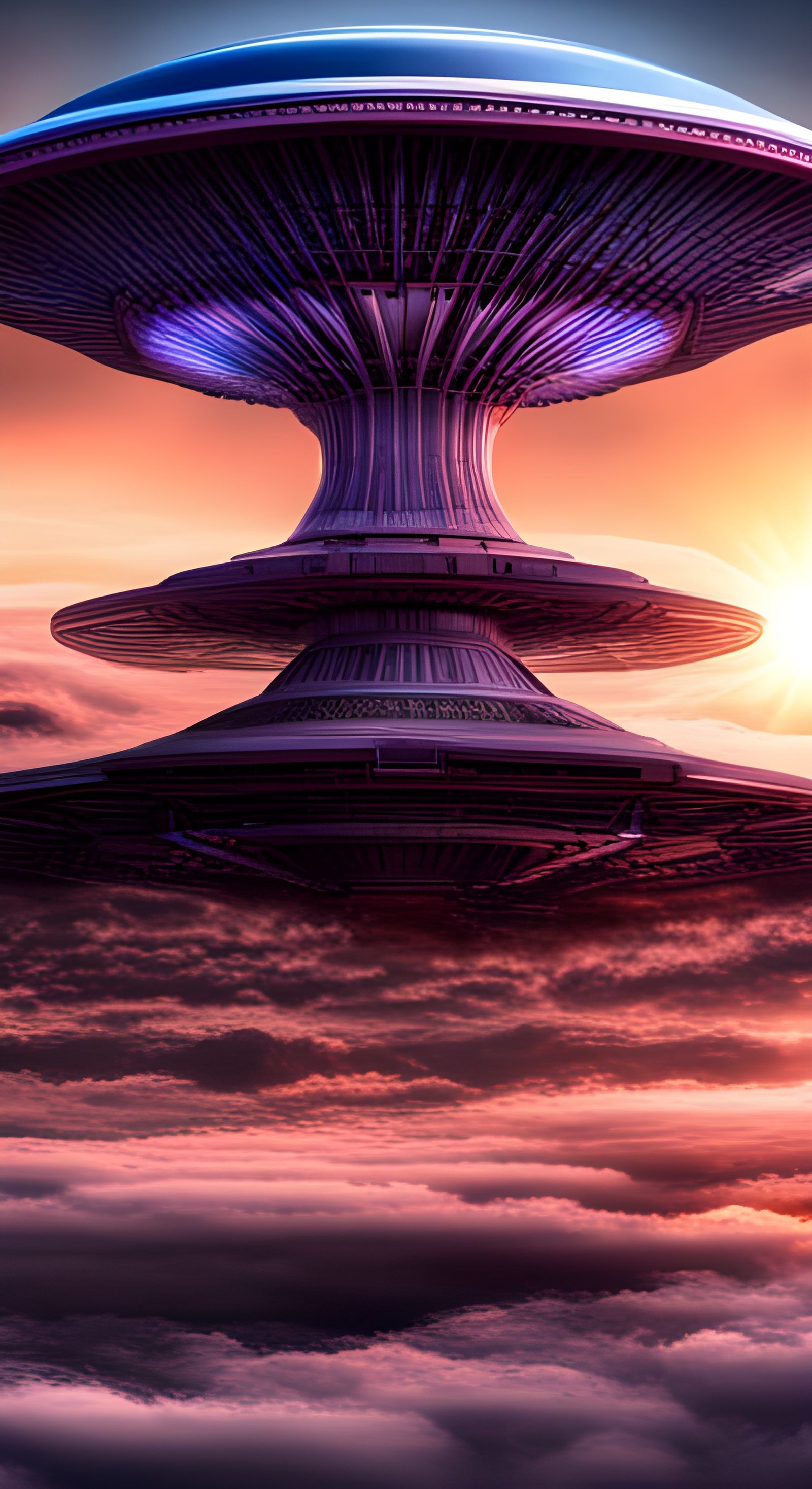 Hyperrealistic UFO with Intricate Details in HDR