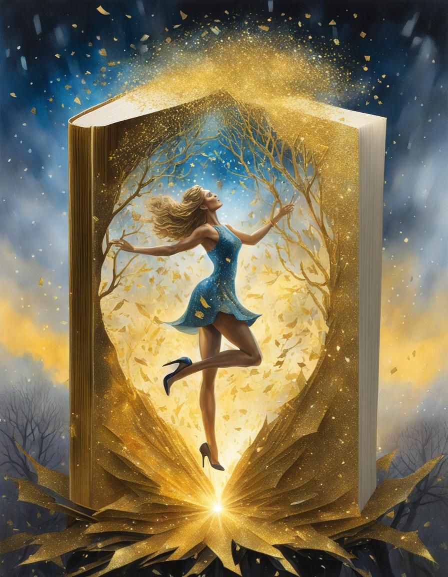 Also read fairy tales, maybe for the children too. e.g. B. Goldmarie and Pechmarie. Well, my Goldmarie looks a little di...