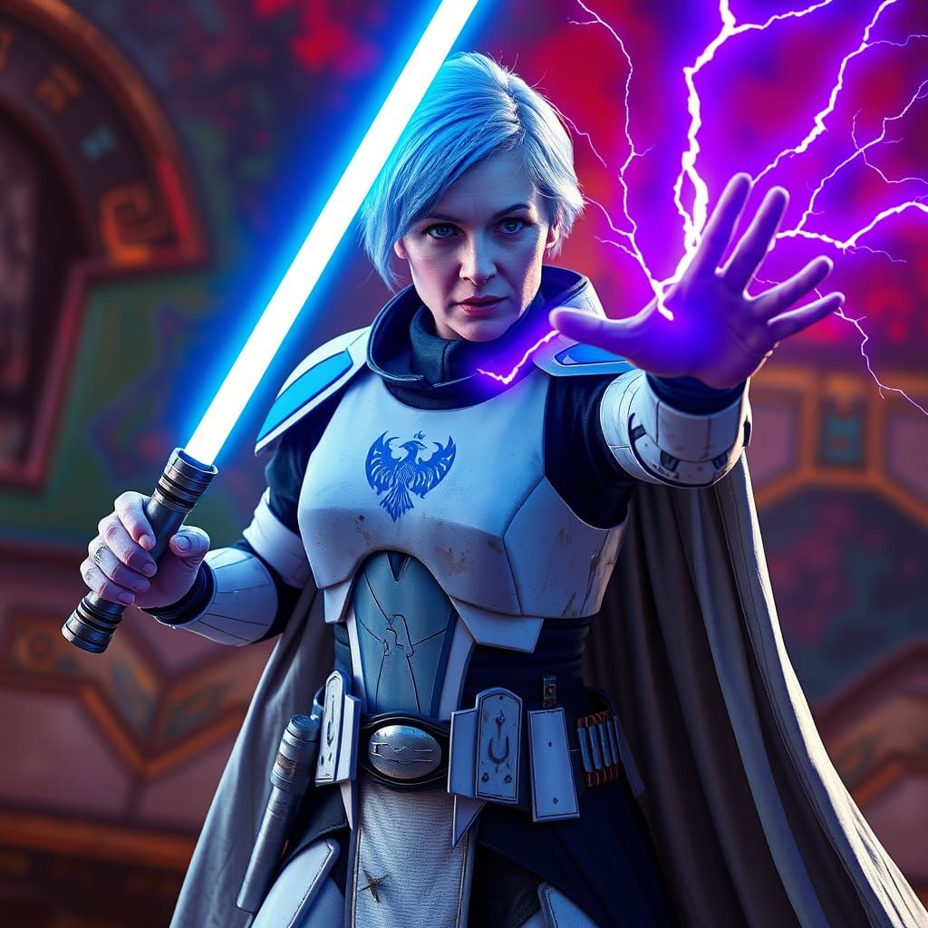 Hyperrealistic Clone Commander Phoenix in Battle Armor