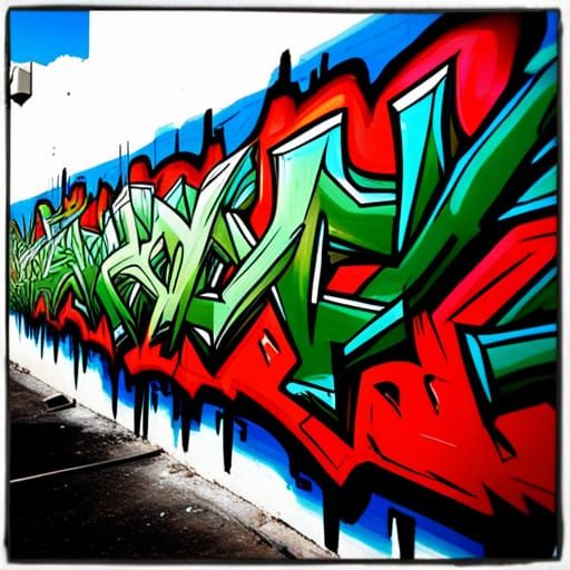 Colorful Graffiti Art with Intricate Details