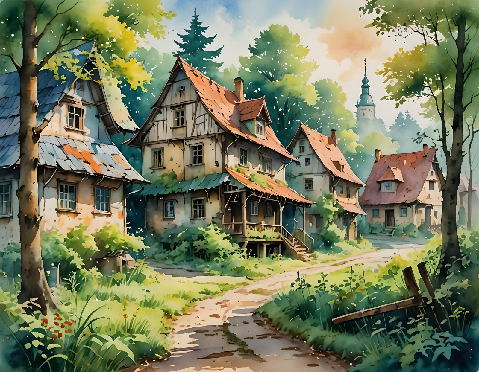 Borne Sulinowo in Studio Ghibli Style